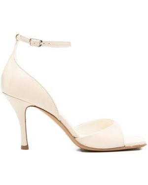 Guglielmo Rotta Ankle-Strap Heels - Natural