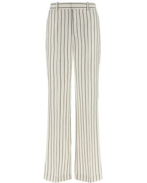 Balmain Striped Pants - White