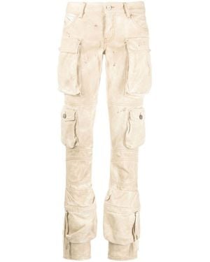 The Attico Slim Cargos Pant - Natural