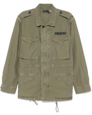 Polo Ralph Lauren Cotton Twill Military Jacket - Green