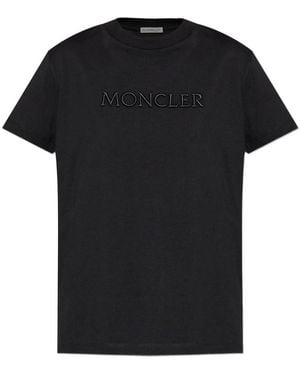 Moncler Logo Crew Neck T-Shirt - Black