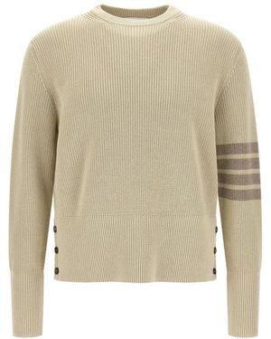 Thom Browne '4Bar' Jumper - Natural