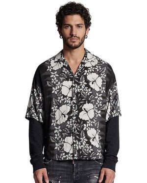 DSquared² Relaxed Floral Shirt - Black