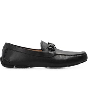 Ferragamo Leather Loafers - Black