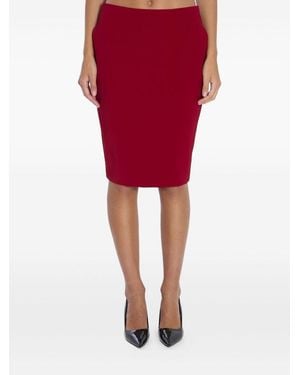 Saint Laurent Pencil Skirt - Red