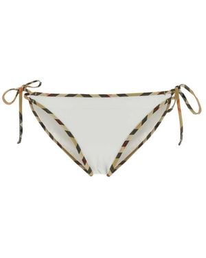 Burberry Stretch Nylon Bikini Bottom - Metallic