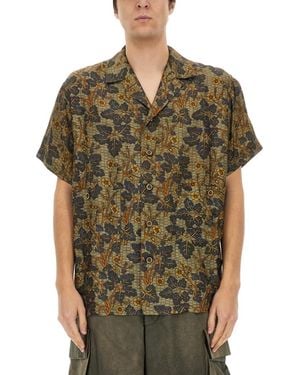 Uma Wang Floral Print Shirt - Green