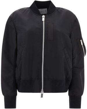 Sacai Nylon Bomber Jacket - Black