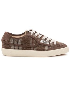 Autry Textured Vintage Trainers - Brown