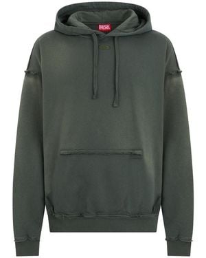 DIESEL Relaxed Logo Hoodie - Green