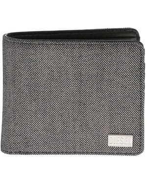 DIESEL Textured Wallet - Grey