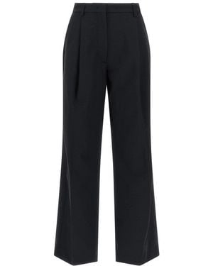 THE LATEST Relaxed Pleated Trousers - Blue