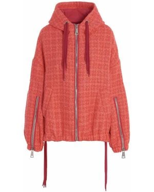 Khrisjoy 'Chris Windbreaker Tweed' Jacket - Red