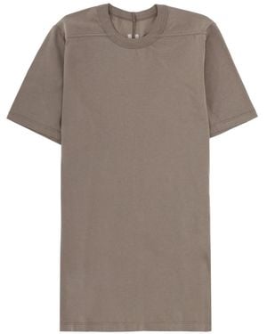 Rick Owens Solid Crew Neck T-Shirt - Gray