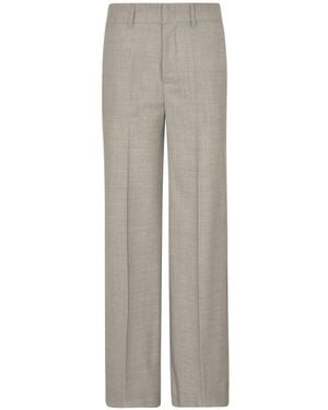 P.A.R.O.S.H. P.A.R.O..H. Lillie Pressed-Crease Wide-Leg Pants - Gray