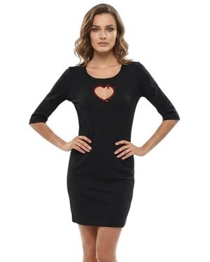 DSquared² Embellished Round Neck Dress - Black