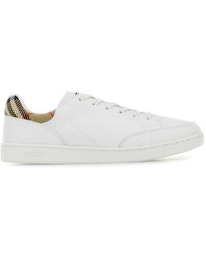 Burberry Leather Trainers - White