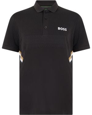 BOSS Shirt Collar Polo - Black
