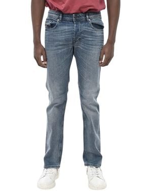 DIESEL Straight Mid Rise Jeans - Blue