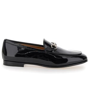 Gucci Vernice Soft Moccasin Loafers - Black