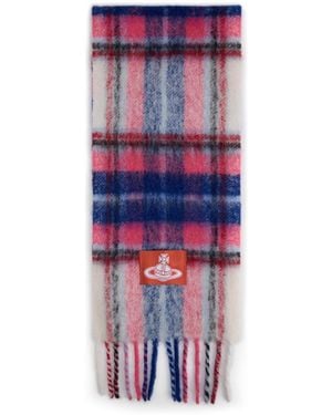 Vivienne Westwood Checks Scarf - White
