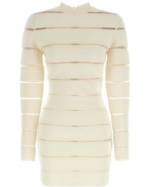 Balmain Bodycon Dress - Natural