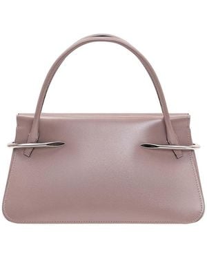 Givenchy Taupe Pinch Mini Satchel - Purple