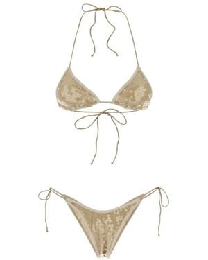 Oséree Embellished Swimwear - White