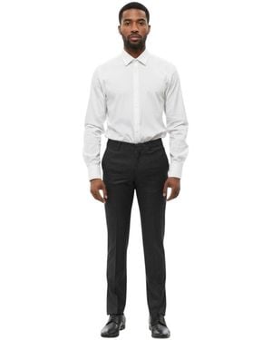 Corneliani Flat Front Trousers - Grey