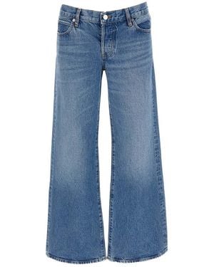 FRAME Dark Flared High Rise Jeans - Blue