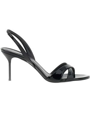 Paris Texas Lidia Slingback Heels - Metallic