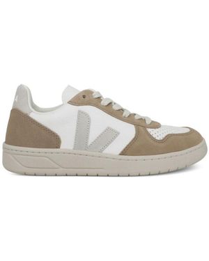 Veja Natural Logo Trainers - White