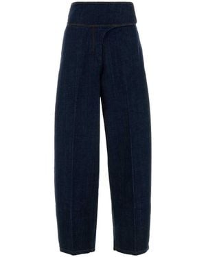 Ami Paris Loose High Rise Jeans - Blue
