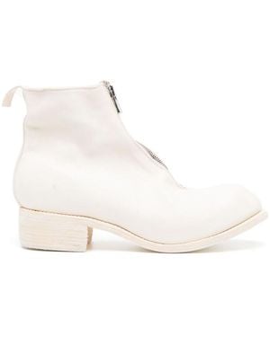 Guidi Horse Leather Ankle Boots - Natural