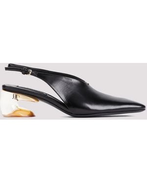 Jil Sander Leather Pump - Black