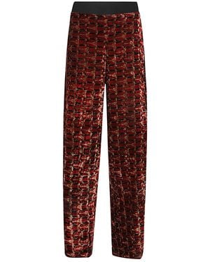 OBIDI Velvet Pants - Red
