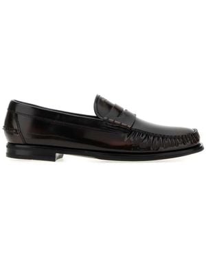 Prada Slip On Loafers - Black