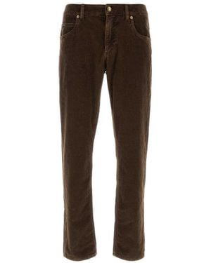 Dolce & Gabbana Dark Corduroy Jeans - Brown