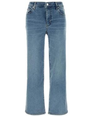 FRAME Straight High Rise Jeans - Blue