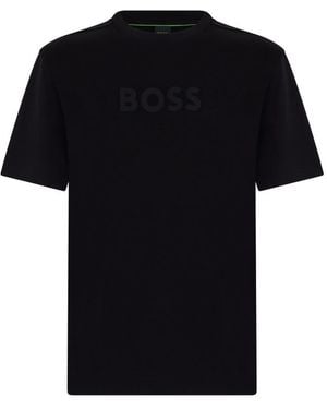 BOSS Logo Crew Neck T-Shirt - Black