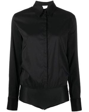Wolford London Shirt-Style Body - Black