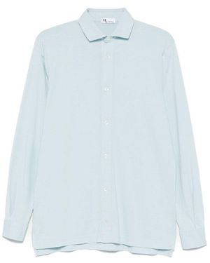 Doppiaa Light Long Sleeves Cotton Shirt - Blue