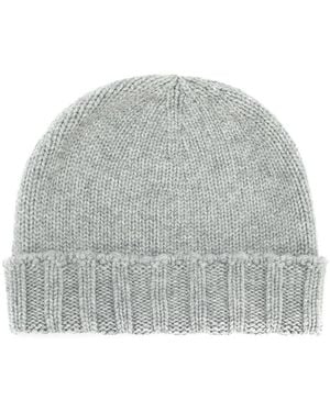 Drumohr Textured Beanie Hat - Gray