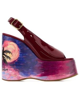 Chloé Tiziano Maxime Wedges - Purple