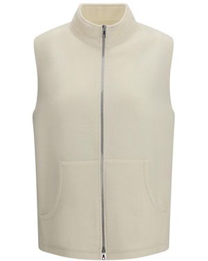 Rier Off Mock Collar Jacket - White