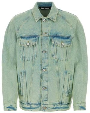 Palm Angels Mint Solid Jacket - Green