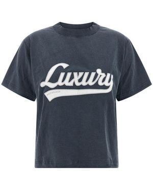 Balenciaga Embroidery T-Shirt - Blue