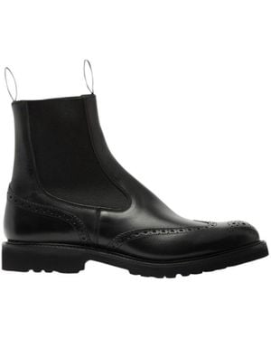 Tricker's Leather Boots - Black