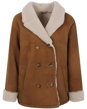 Enes Florentina Leather Jacket - Brown
