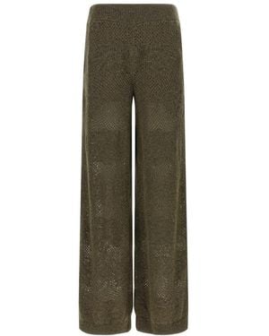 Brunello Cucinelli Relaxed Elasticated Pant - Green